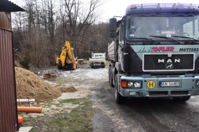 Realizacja KONTRAKTU 4 - Z9 - Budowa kanalizacji sanitarnej we wsi Zabawa (4.02.2013 r.)